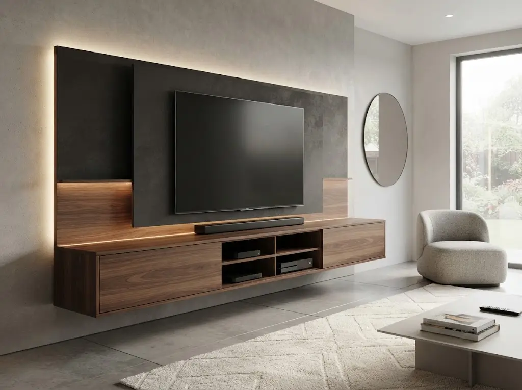 Guía Definitiva: Cómo Elegir el Centro de Entretenimiento Perfecto para tu Sala 2 mueble salon tv colgada